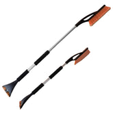 Telescopic Snow Brush + Ice Scraper Orange